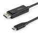 StarTech.com 6ft (2m) USB C to DisplayPort 1.2 Cable 4K 60Hz - Bidirectional DP to USB-C or USB-C to DP Reversible Video Adapter Cable - HBR2/HDR - USB Type C/TB3 Monitor Cable