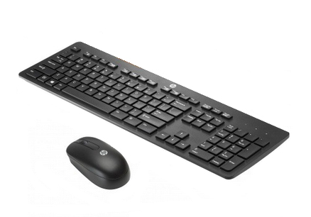 Image of HP 803184-041 keyboard RF Wireless QWERTZ German Black