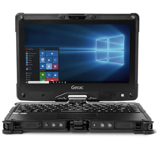 Getac V110 G4 i5-7200U Hybrid (2-in-1) 29.5 cm (11.6") Touchscreen HD Intel® Core™ i5 8 GB DDR4-SDRAM 256 GB SSD Wi-Fi 5 (802.11ac) Windows 10 Pro Black