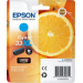 Epson Oranges 33XL C cartucho de tinta 1 pieza(s) Original Alto rendimiento (XL) Cian