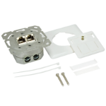 LogiLink NP0024V socket-outlet RJ-45 Metallic, White