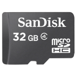 Sandisk microSDHC 32GB memory card Class 4
