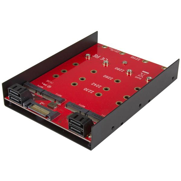 StarTech.com 4x M.2 SATA mounting adapter for 3.5in drive bay
