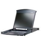 ATEN 1-Local/Remote Share Access 16-Port Multi-Interface Cat 5 Dual Rail LCD KVM over IP switch