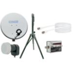 Schwaiger SATSET440 satelliet antenne Zwart, Grijs, Zilver
