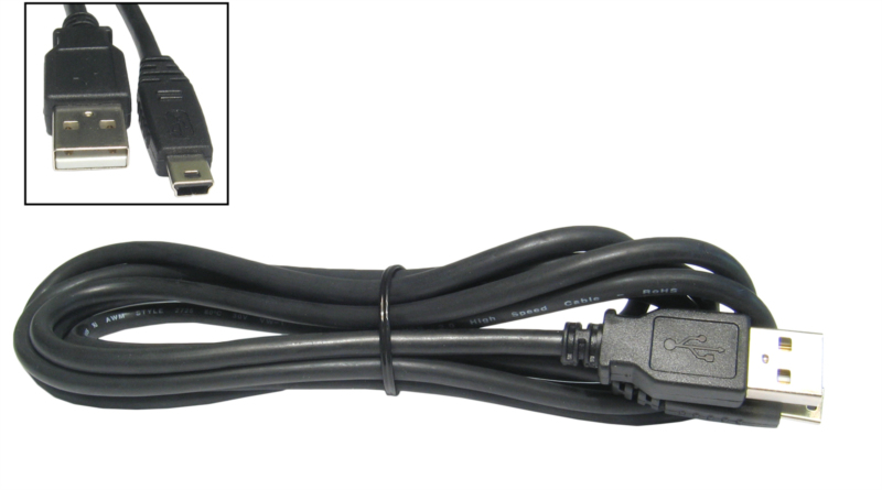Cables Direct CDL-062 USB cable 1.8 m USB 2.0 USB A Mini-USB B Black