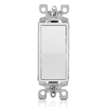 Leviton 5603-2W light switch Metal, Thermoplastic White