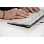 BakkerElkhuizen BakkerElkhuizen UltraBoard 950V2DE (GERMAN LAYOUT) Compact USB-C & A wired keyboard; allowing you to work in-line anywhere; anytime. With two integrated USB-A ports.