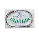 4Cabling Fibre Pigtail LC/APC OS2 / OS1 Singlemode 2m - 12 pack Rainbow