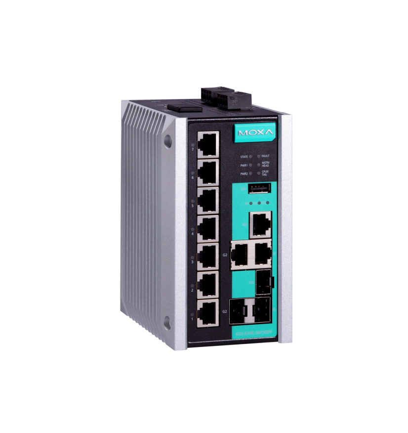 Moxa EDS-510E-3GTXSFP-T network switch Managed Fast Ethernet (10/100)