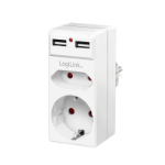 LogiLink PA0276 surge protector White 1 AC outlet(s) 230 V