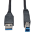 Tripp Lite U322-003-BK USB cable USB 3.2 Gen 1 (3.1 Gen 1) 35.8" (0.91 m) USB B USB A Black