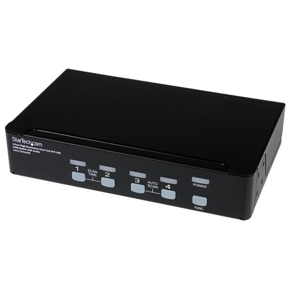 Image of StarTech.com 4 Port High Resolution USB DVI Dual Link KVM Switch...