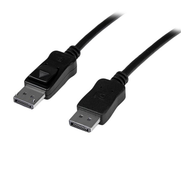 StarTech.com Cable de 15m DisplayPort Activo -Cable DisplayPort Ultra HD 4K - Cable DP Largo para Proyector o Monitor - con Conectores con Pestillo