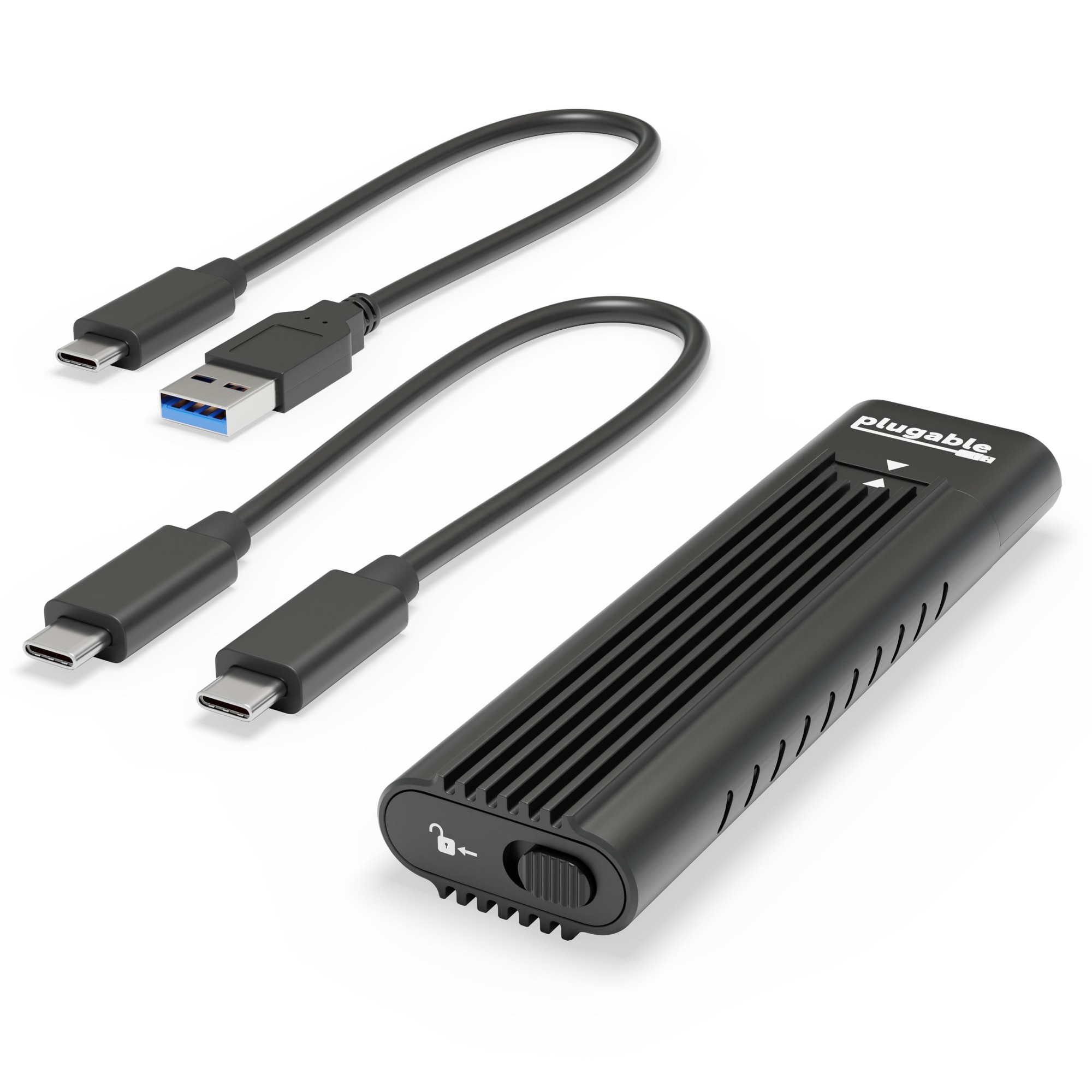 Plugable Technologies USB C to M.2 NVMe Tool-free Enclosure USB C and Thunderbolt 3