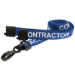 Digital ID 15mm Recycled Blue Contractor Lanyards with Plastic J Clip (Pack of 100)