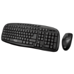 Adesso WKB-1330CB keyboard Mouse included RF Wireless QWERTY US English Black