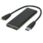 CoreParts MSUB2300 storage drive enclosure HDD/SSD enclosure Black