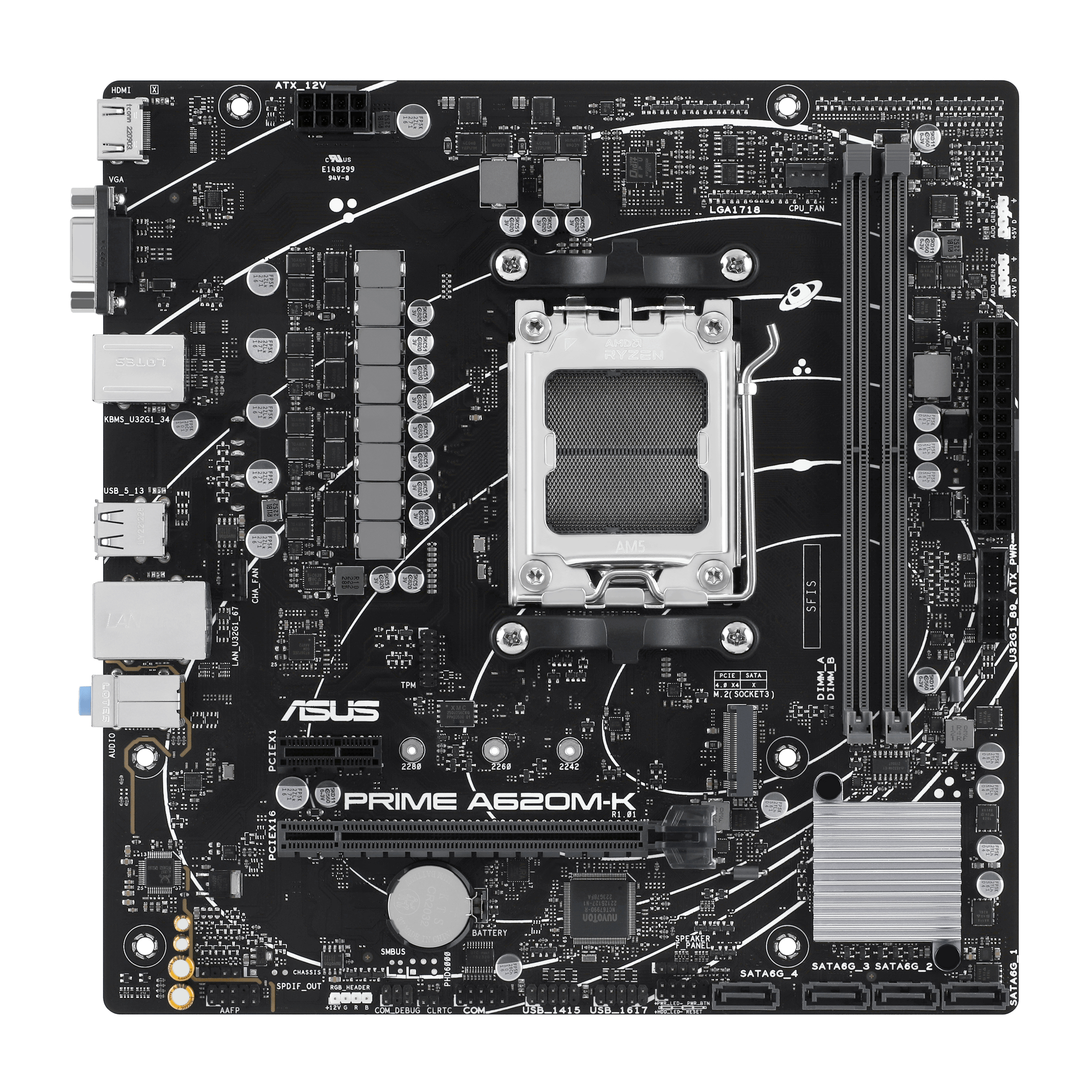 Image of ASUS PRIME A620M-K AMD A620 Socket AM5 micro ATX