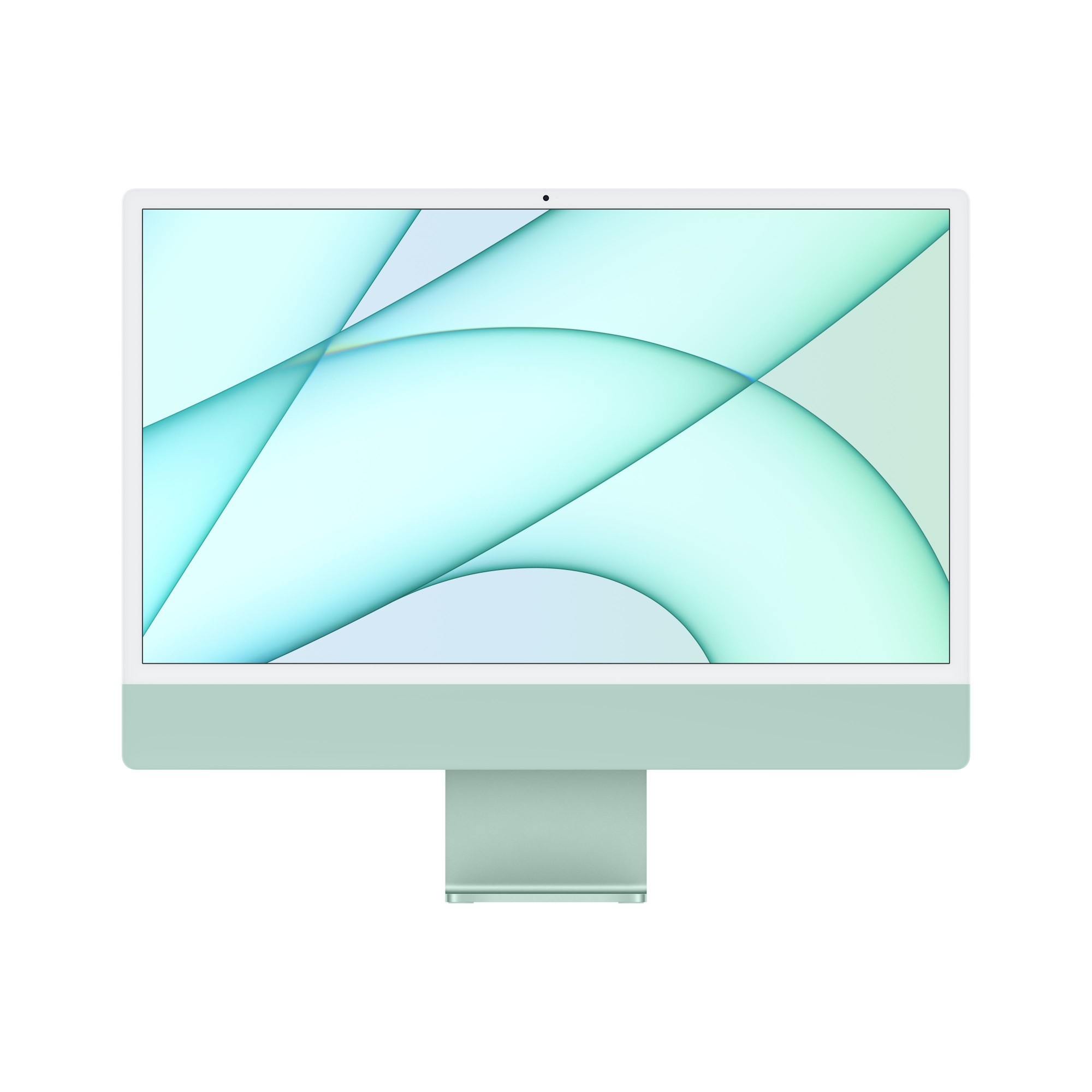 iMac, 24", Green, Apple M1 chip with 8-core CPU with 4 performance cores and 4 efficiency cores, 8-core GPU and 16-core Neural Engine, 8GB unified memory, 256GB SSD storage, Magic Mouse, Magic Keyboard with Touch ID - British, UK Power Supply
