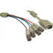 Cables Direct 2m, HD15 M / 4x BNC M VGA (D-Sub) Grey