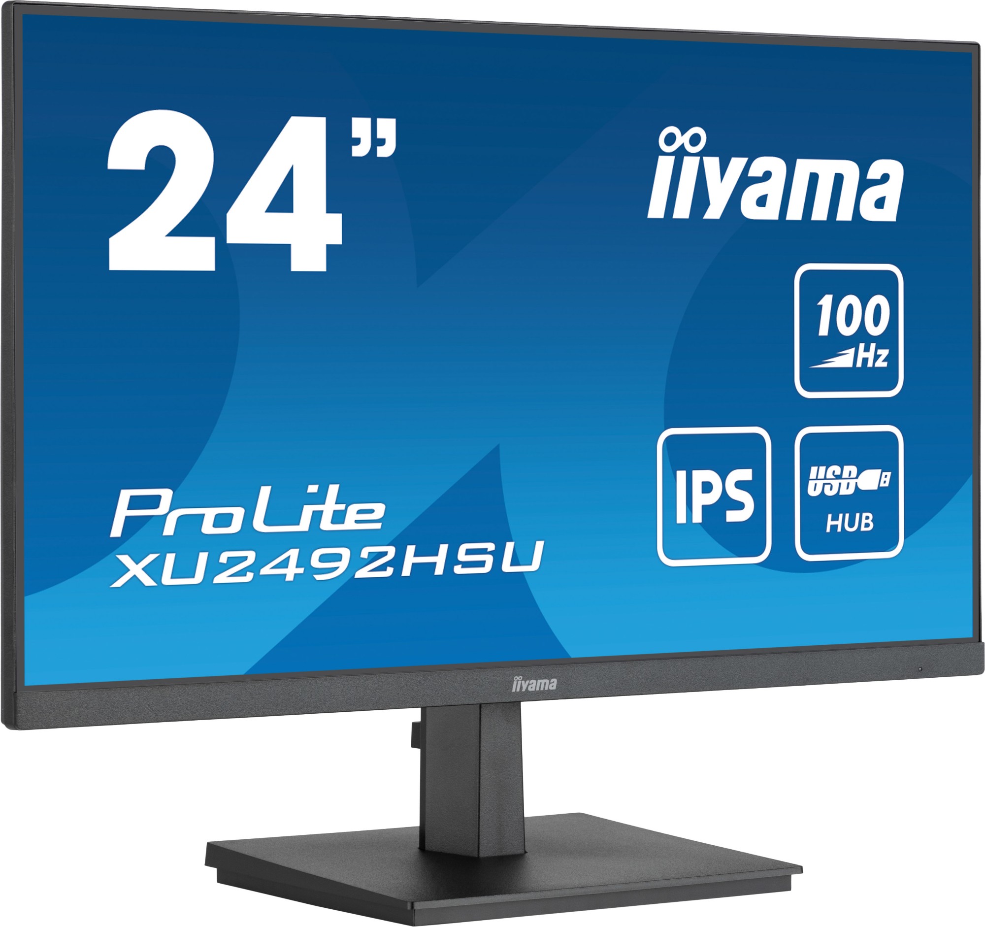 iiyama ProLite 24” IPS technology panel with USB hub and 100Hz refresh