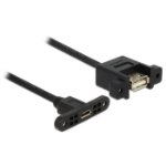 DeLOCK 1m, USB2.0 Micro-B/USB2.0-A USB-kabel USB A Micro-USB B Zwart