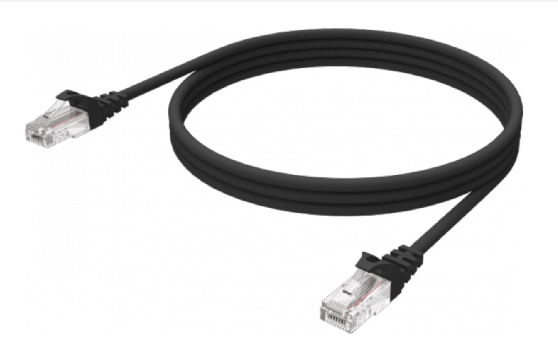 Image of Vision TC-1MCAT6-BL networking cable Black 1 m Cat6 U/UTP (UTP)