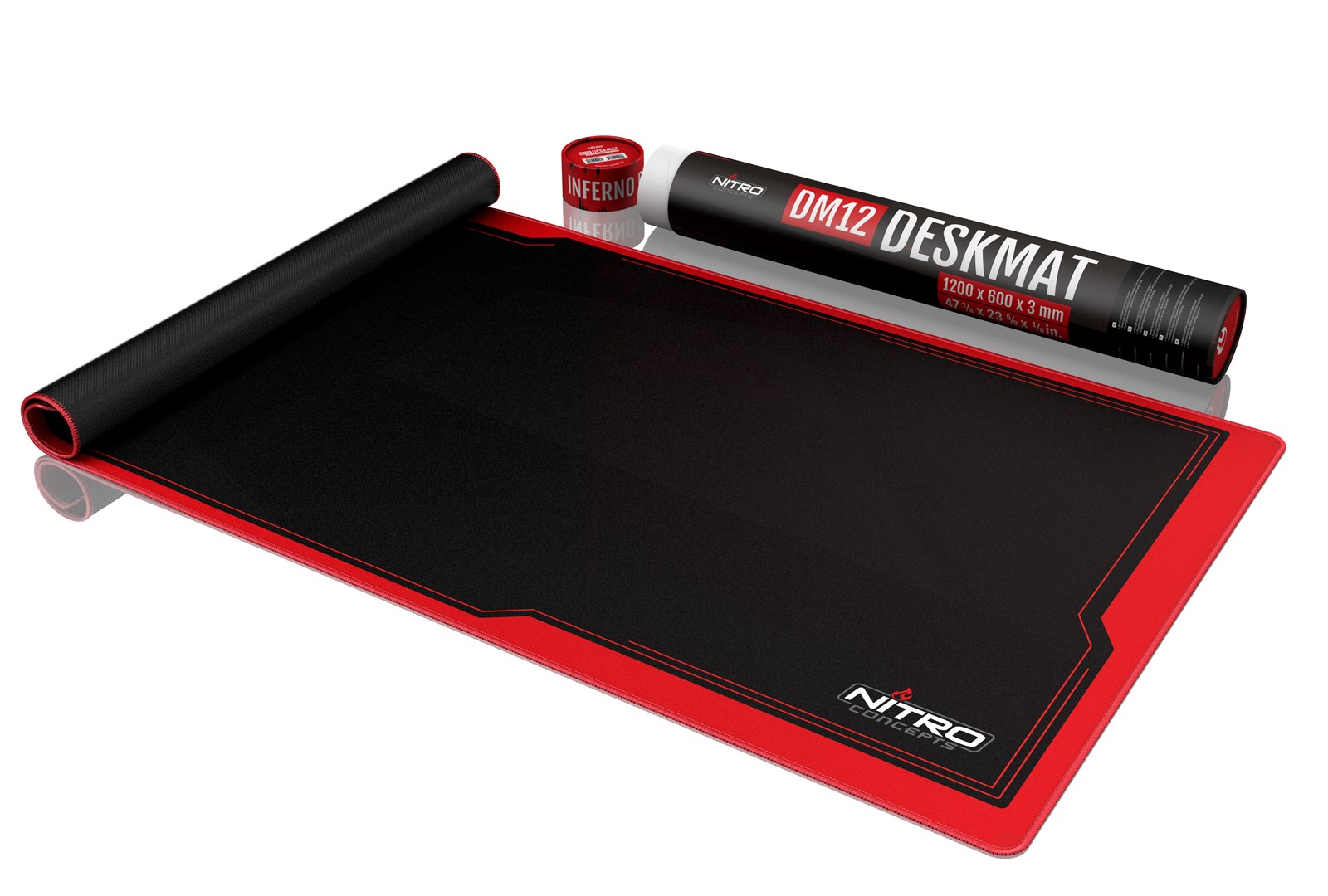 NCO Nitro Concepts DM12 Gaming mouse pad Black, Red