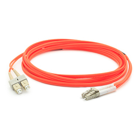 ADD-SC-LC-1M5OM2 ADDON NETWORKS 1m LC (Male) to SC (Male) Orange OM2 Duplex Fiber OFNR (Riser-Rated) Patch Cable