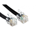 Cables Direct 2M UNCOILED/40CM COILED CAB RJ10 BLK