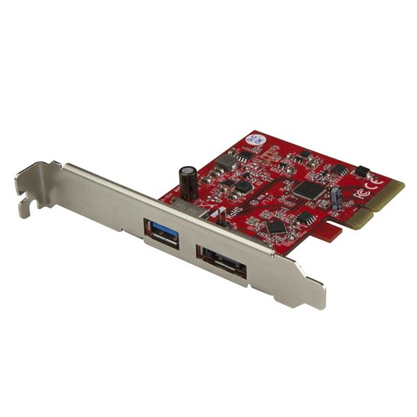 Startech.Com 2-Port Usb 3.1 (10Gbps) And Esata Pcie Card - 1X Usb-A An