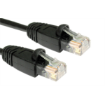 Cables Direct B5-101K networking cable Black 1 m Cat5e U/UTP (UTP)