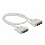 DeLOCK 86908 seriële kabel Beige 0,5 m D-Sub 25 Pin