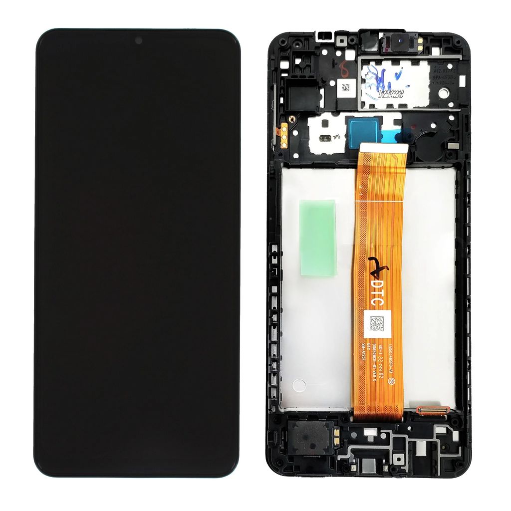 EU Product - Galaxy A12 Nacho / A12s LCD Display (DTC Flex Version) Original - Black thumbnail
