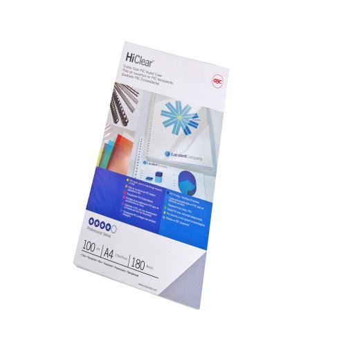 GBC HiClear Binding Covers A4 PVC 240 Micron Super Clear (100)