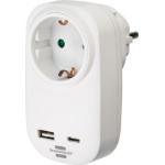 Brennenstuhl 1508210 power plug adapter White