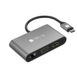 Techly IADAP-USB31-DOCK3 interface cards/adapter HDMI, RJ-45, USB 3.2 Gen 1 (3.1 Gen 1), VGA