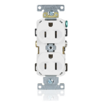Leviton BR15-W socket-outlet NEMA 5-15R White