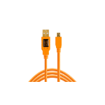 Tether Tools CU5451 USB cable USB 2.0 4.6 m USB A Mini-USB B Orange