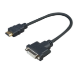 Vivolink PROHDMIADAPDVI video cable adapter 0.2 m HDMI Type A (Standard) DVI-D Black