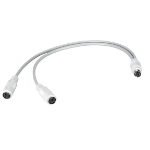 Black Box BC00210 S-video cable 307.1" (7.8 m) S-Video (6-pin) 2x S-Video (6-pin) White