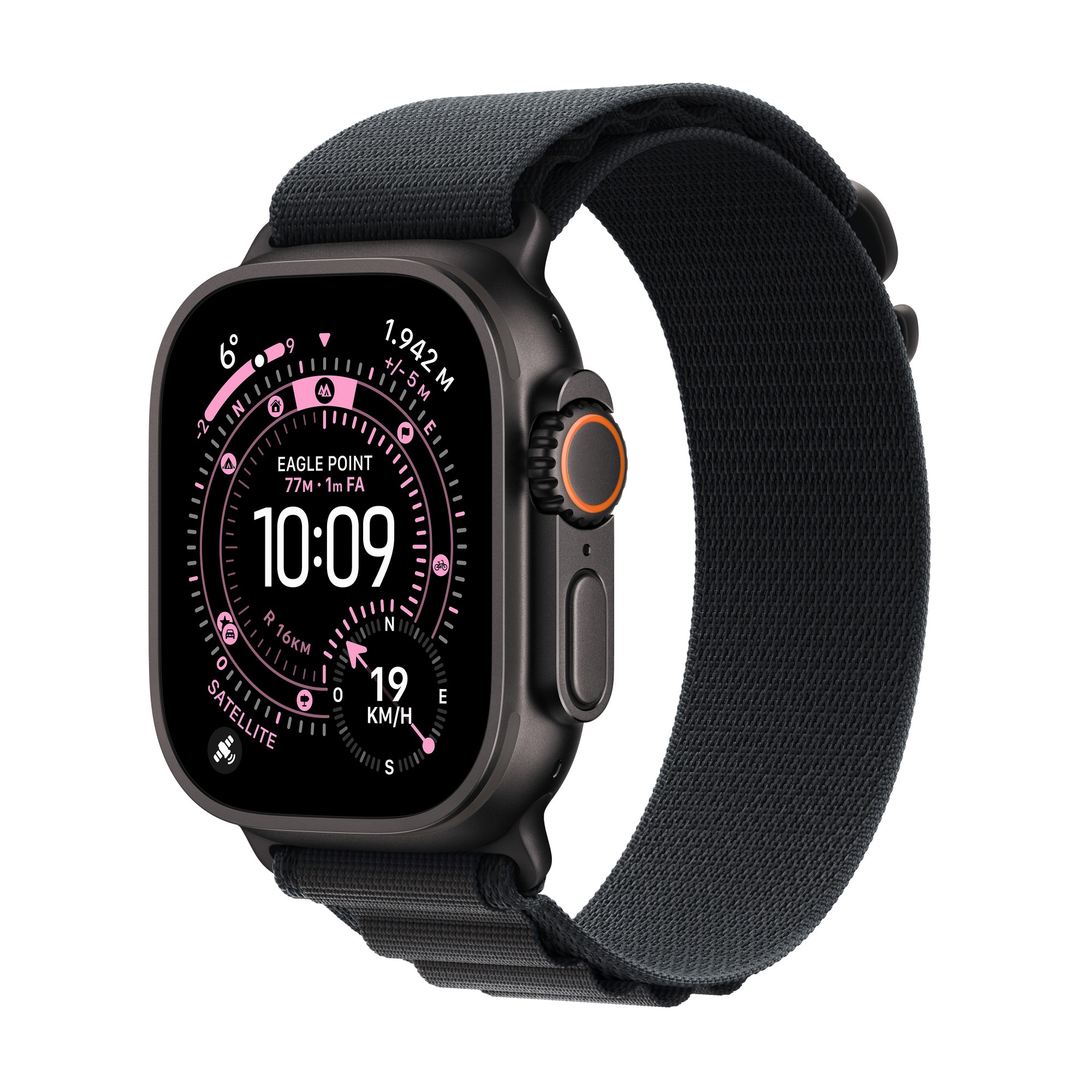 Apple Watch Ultra 3 GPS + Cellular 49mm Black Titanium Case with Black