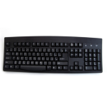Accuratus KYBAC260-USBBLKCHHY; Chinese language USB & PS2 full size keyboard in black. .
