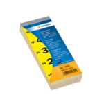 HERMA Number blocks self-adhesive yellow 28x56 mm 1-500