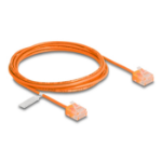 DeLOCK RJ45 Network Cable Cat.6 UTP Ultra Slim 2 m orange with short plugs
