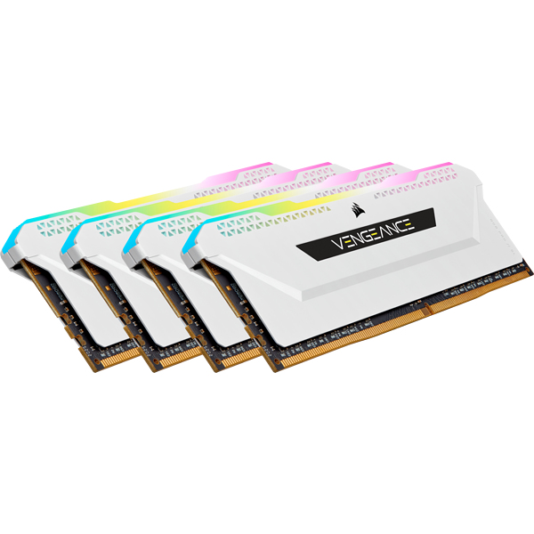 Image of Corsair Vengeance RGB Pro CMH32GX4M4E3200C16W memory module 32 GB...