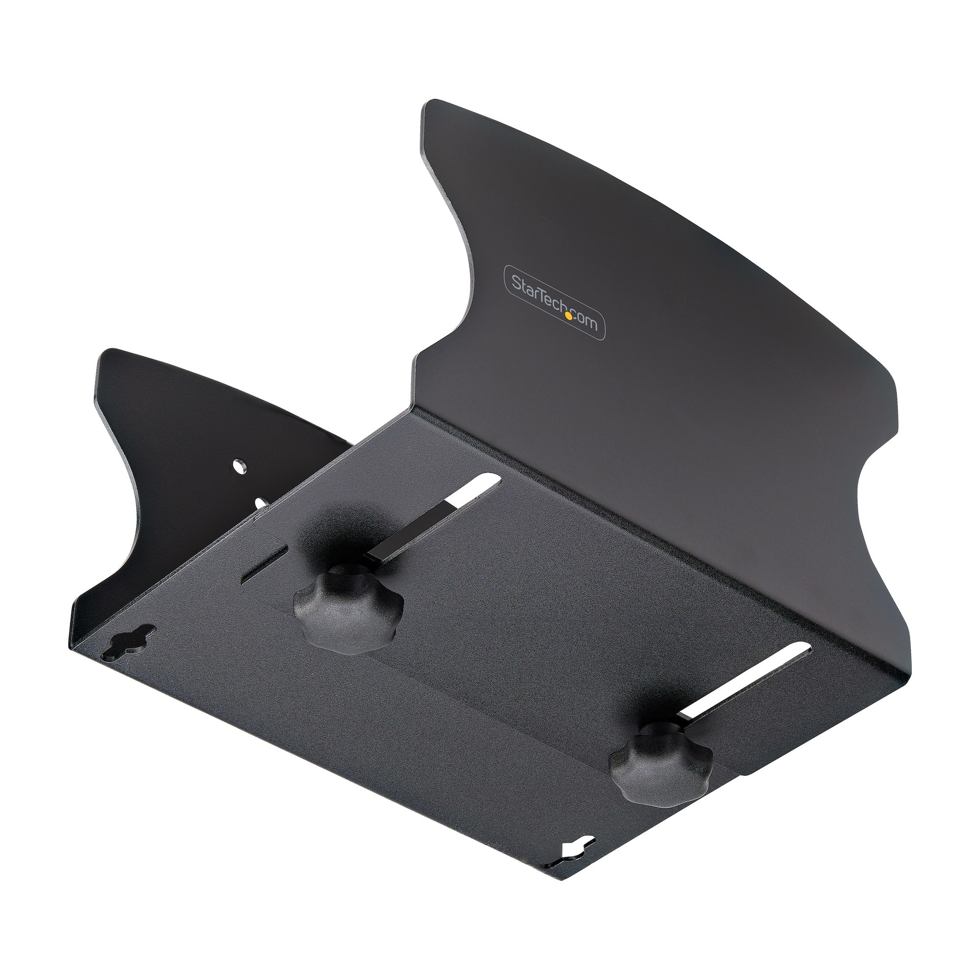 StarTech.com PC Wall Mount Bracket, Supports Desktop Computers Up To 40lb (18kg), Tool-Less Adjustments 1.9-7.8in (50-200mm), Heavy-Duty Wall Mount Shelf/Holder for PC Case/Tower