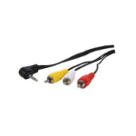 FDL 1M 3.5mm STEREO JACK - 3 PHONO PLUGS