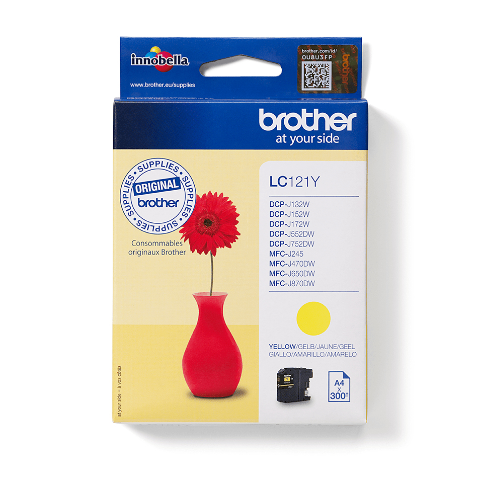 Image of Brother LC-121Y Ink cartridge yellow, 300 pages ISO/IEC 24711...
